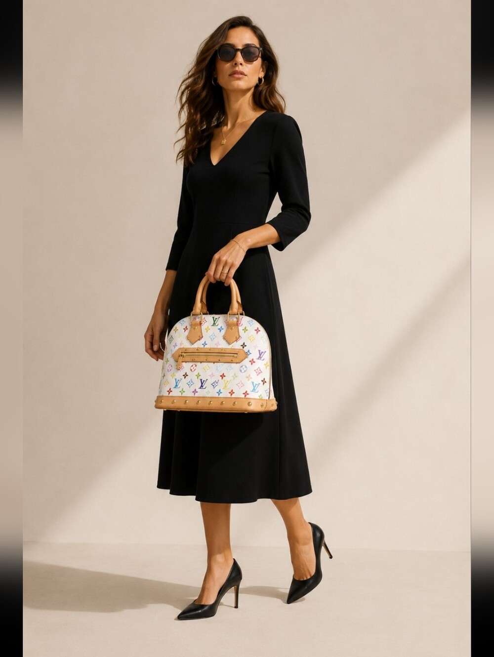 Louis vuitton monogram‎ multi color Alma